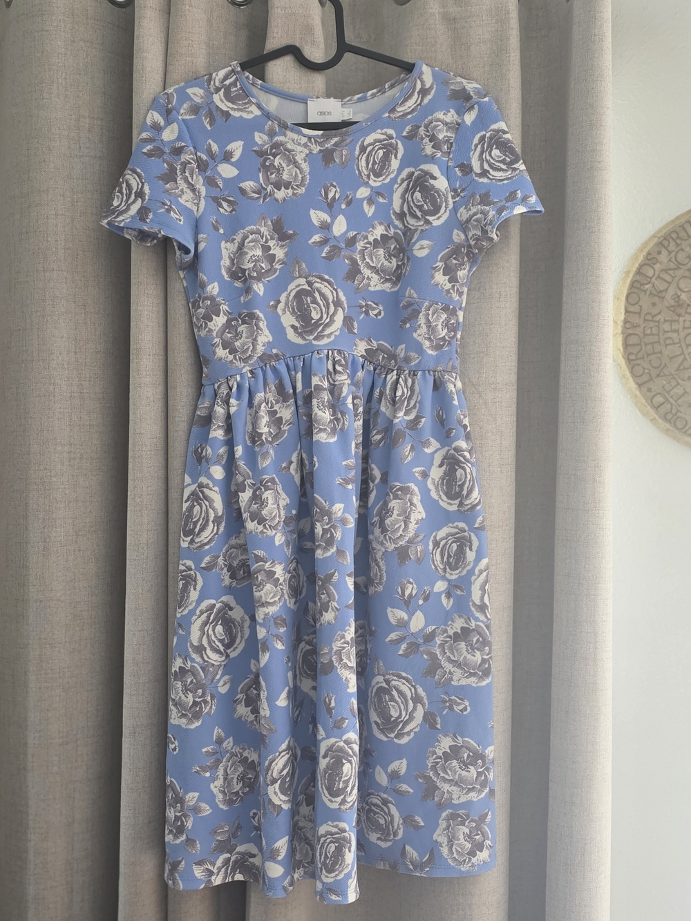 ASOS Maternity Blue Floral Midi Dress